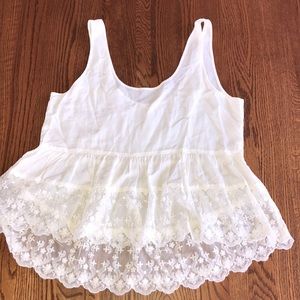 White blouse tank top